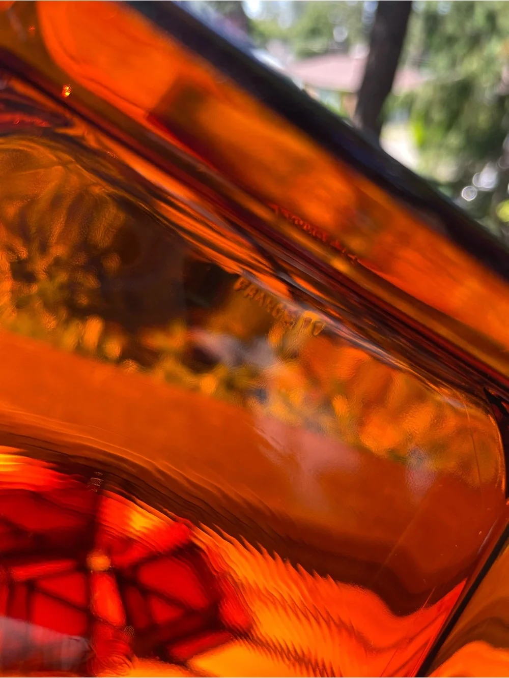 Vereco Amber Glass Divided Serving Tray Set